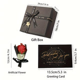 NNETM Men's Gift Set with Wallet Belt Keychain (6pcs)