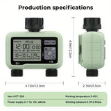 NNETM Dual-Outlet Water Timer for Automatic Irrigation