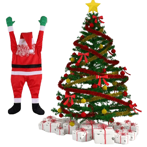 NNEOBA Festive 108cm Santa Claus Hanging Doll for Christmas Decor