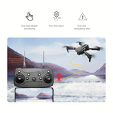 NNETM E88 Quadcopter UAV Drone with Dual HD Cameras - Black (HD Dual Camera)