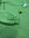 NNETM Cartoon Frog Fleece Zip-Up Hoodie