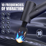 NNETM Muscle Relaxation Massage Gun - 10 Frequency Vibration(Black)