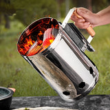 NNETM Charcoal Starter for Grilling & Tea Brewing
