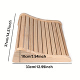 NNETM Pine Wood Sauna Headrest Ergonomic Spa Pillow Set