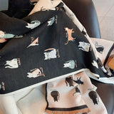 NNETM Cozy Double-Sided Cat Scarf for Winter Style