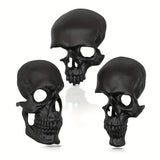 NNETM Americana Skull Ornaments 3-Piece Set – Goth-Inspired Resin Skeleton