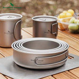 NNETM Camping Cookware Set Foldable Outdoor (5pcs)
