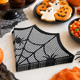 20pcs, Napkins, Spider Web Paper Napkins, Spider Web Shaped Irregular Paper Napkins, Halloween Party Decorations for Home, Spooky Halloween Table Decor, Halloween Party Supplies, Happy Halloween Gifts, Event Party Napkins