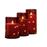 NNETM Trios of Tranquility: Christmas Edition - Flickering Flameless Candle Set