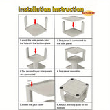 NNETM Chic Nordic-Inspired Bedside Table - Beige