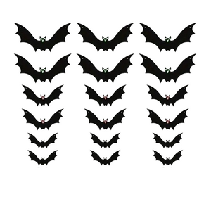 NNETM 18pcs Batty Delights: Charming Halloween Hangings