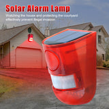 NNETM Solar Alarm Lamp with Motion Sensor Siren
