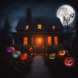 NNETM 4pcs Spooky Pumpkin LED Lights