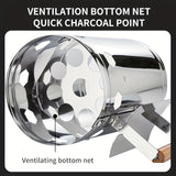NNETM Charcoal Starter for Grilling & Tea Brewing