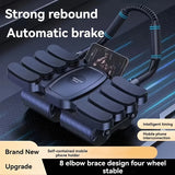 NNETM Automatic Rebound Ab Wheel with Mobile Holder