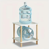 NNETM Sleek Wood-Based Panel and Hardwood Design Side Table