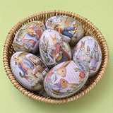 NNETM 6pcs Easter Egg & Bunny Iron Candy Boxes