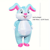 NNETM Inflatable Cartoon Rabbit Costume for Adults