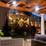 2-Pack Solar Outdoor Motion Sensor LED Wall Lamps