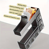 NNETM Wall-Mounted Metal Spice Rack with 6 Jars