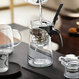 NNETM Easy-Press Glass Tea Infuser One-Touch Brewing
