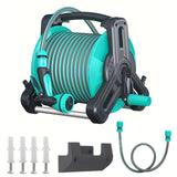 NNETM Garden Hose Reel Set with Spray Gun