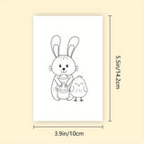 NNETM 32pcs Easter Greeting Coloring Cards with Markers