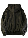 NNETM Retro Washed Zip-Up Streetwear Hoodie