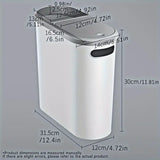 NNETM 1pc Bathroom Trash Can with Lid