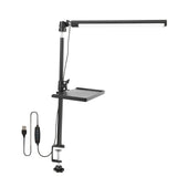 NNETM LED Clip Desk Lamp with Storage Tray & Adjustable Brightness