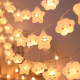 Cloud & Star String Lights Battery-Powered 200CM