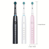NNETM Electric Rotating Toothbrush Set with 8 Brush Heads