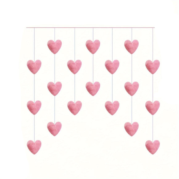 NNETM Heart Hanging Ornaments for Door Curtains