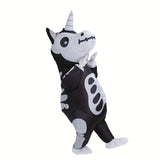 NNETM Inflatable Skeleton Unicorn Costume for Adults