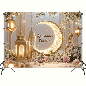 NNETM Crescent Moon Ramadan Lantern Door Banner Decor