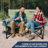 NNETM Double Camping Chair 2 Person Outdoor Folding Seat