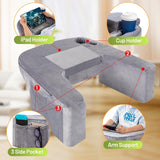 NNETM Gaming Reading Pillow with Cup Holder
