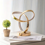 NNETM Space-themed USB Bedside Table Lamp - Golden