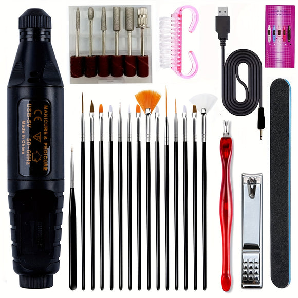 NNETM Electric Nail Drill Kit for Acrylic & Gel Removal