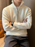 Men's Zip-Front Knit Sweater