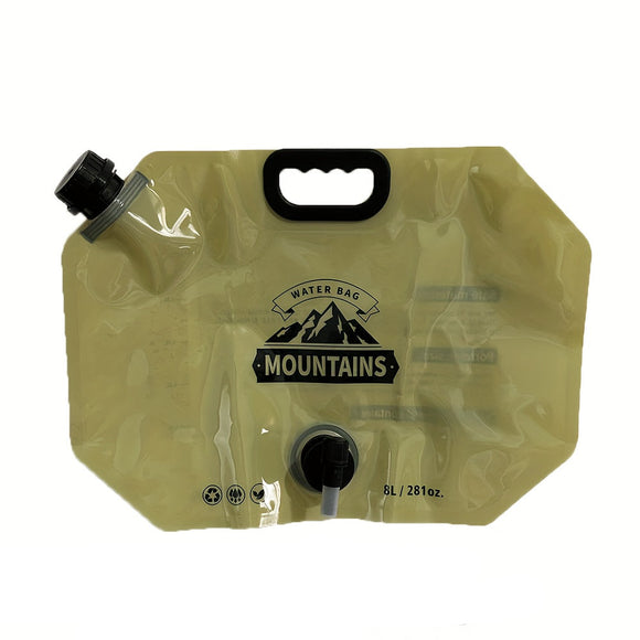 NNETM 2.11 Gallon Collapsible Portable Water Bag with Faucet
