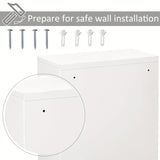 NNETM 3-Tier Wall-Mounted Metal Medicine Cabinet
