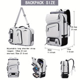 NNETM Flight Approved Travel Backpack with USB Charging
