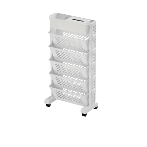 NNETM Movable Desk Side Bookshelf