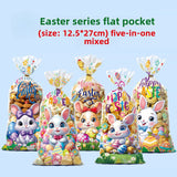 NNETM 50pcs Easter Rabbit Gift Packaging Bags