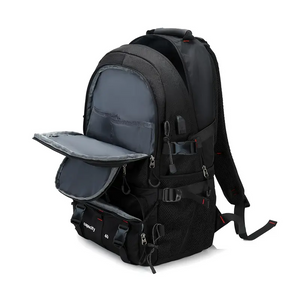 NNETM Rugged Explorer Waterproof Travel Backpack - Black