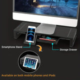 NNETM Ultimate Monitor Stand Riser: USB Hub, Data Port, and TYPE-C Charging Powerhouse