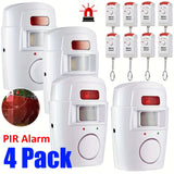 NNETM Wireless PIR Motion Sensor Alarm System (4 pcs)