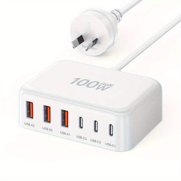 NNETM 6-Port USB-C Fast Charger