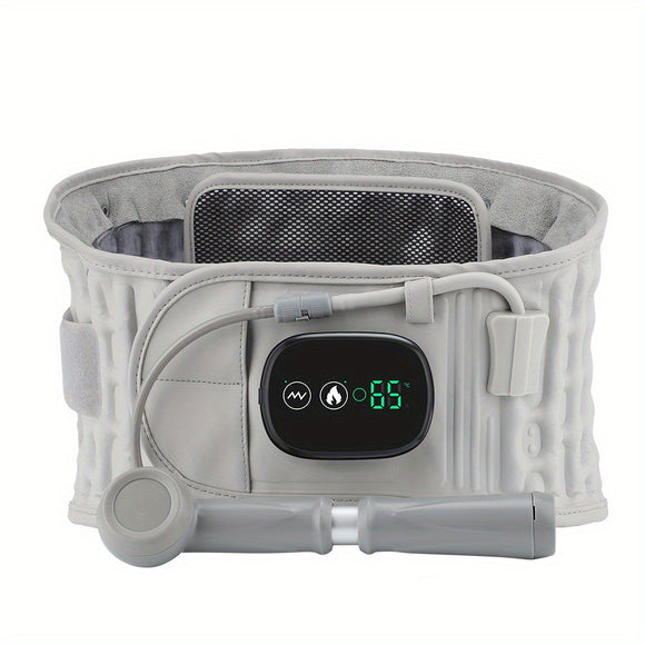 NNETM 1pc Decompression Back Belt – Lower Lumbar Support Back Brace(Grey)